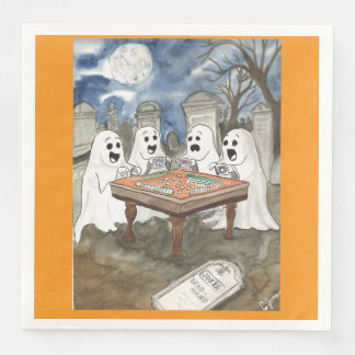 Guardanapo De Papel De Jantar Halloween Mahjong