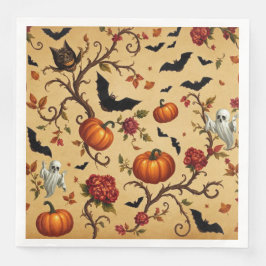 Guardanapo De Papel De Jantar Halloween Medieval French Patterno Paper Napkin