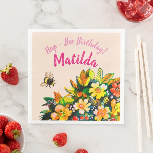 Guardanapo De Papel De Jantar Hap - Aniversário da Abelha (Insitu)