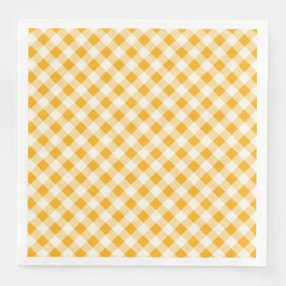 Guardanapo De Papel De Jantar Harvest Dourada Gingham