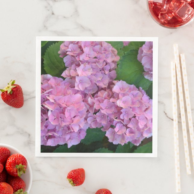 Guardanapo De Papel De Jantar Hortensia Elegante e russa Hydrangea macrophylla (Insitu)