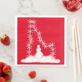Guardanapo De Papel De Jantar Idaho Snowflake