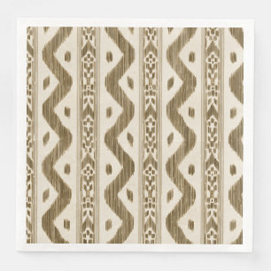 Guardanapo De Papel De Jantar Ikat toscano, Listra de Mesa Tecida