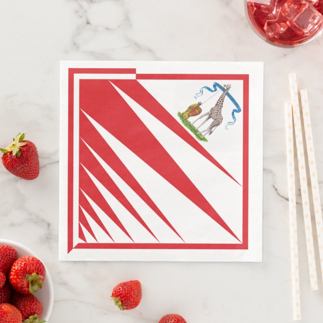 Guardanapo De Papel De Jantar Imperiale Contrada della Girafa - Giraffe Palio (Insitu)