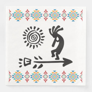 Guardanapo De Papel De Jantar Índio Sudoeste Americano Kokopelli