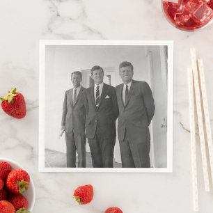 Guardanapo De Papel De Jantar Irmãos, Presidente John Kennedy, Robert & Ted