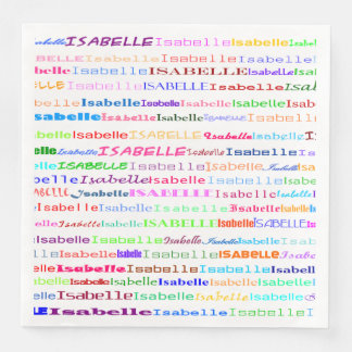 Guardanapo De Papel De Jantar Isabelle Design de texto II