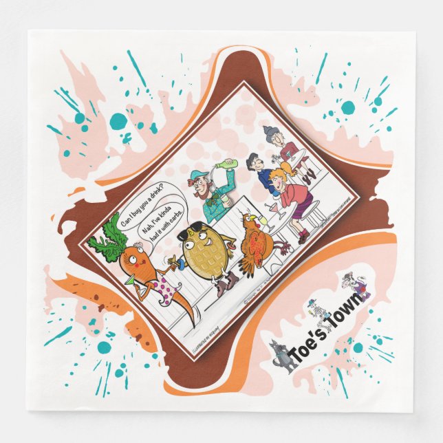 Guardanapo De Papel De Jantar I've Had It With Carbs | Literal Wordplay Dinner (Frente)