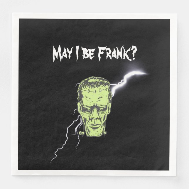 Guardanapo De Papel De Jantar Jante Napkins, Posso Ser Frank, Frankenstein (Frente)