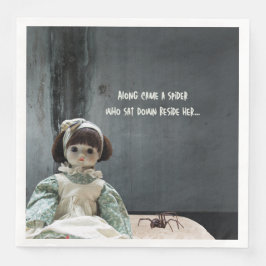 Guardanapo De Papel De Jantar Janto de Halloween Napkins, Assustadora Miss Muffe