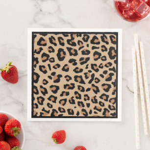 Guardanapo De Papel De Jantar Janto de impressão leopardo Napkin
