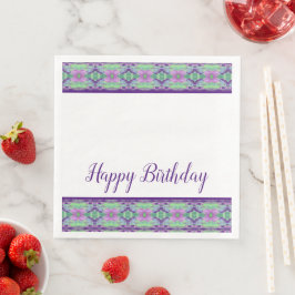 Guardanapo De Papel De Jantar Janto de Papel Floral Puro Escuro Napkin