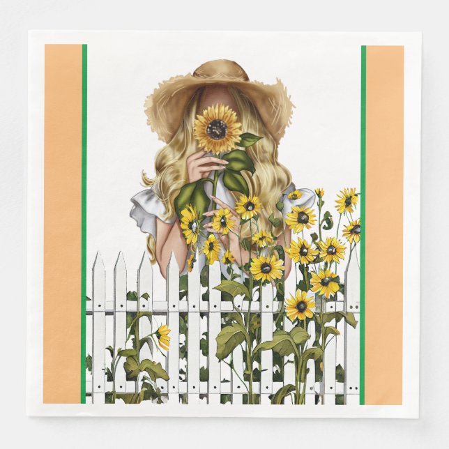 Guardanapo De Papel De Jantar Jardineiro do País de Queda (Frente)