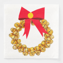 Jingle Bells Wreath Janto Napkins