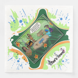 Guardanapo De Papel De Jantar Kids And Cursive | Dry Logic Humor Dinner Napkin