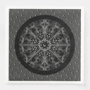 Guardanapo De Papel De Jantar Lace Black Cerâmico