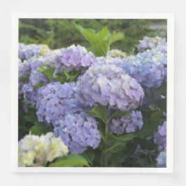 Guardanapo De Papel De Jantar Lavanda e Lilac Hortensia Hydrangea Flowers