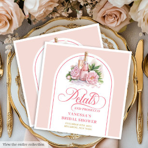 Guardanapo De Papel De Jantar Lenços de mesa Rosa-choque e Pétalas Douradas e Pr