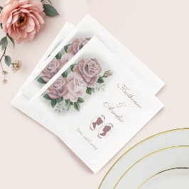 Guardanapo De Papel De Jantar Lésbicas Brides Regência Rosas Rosa