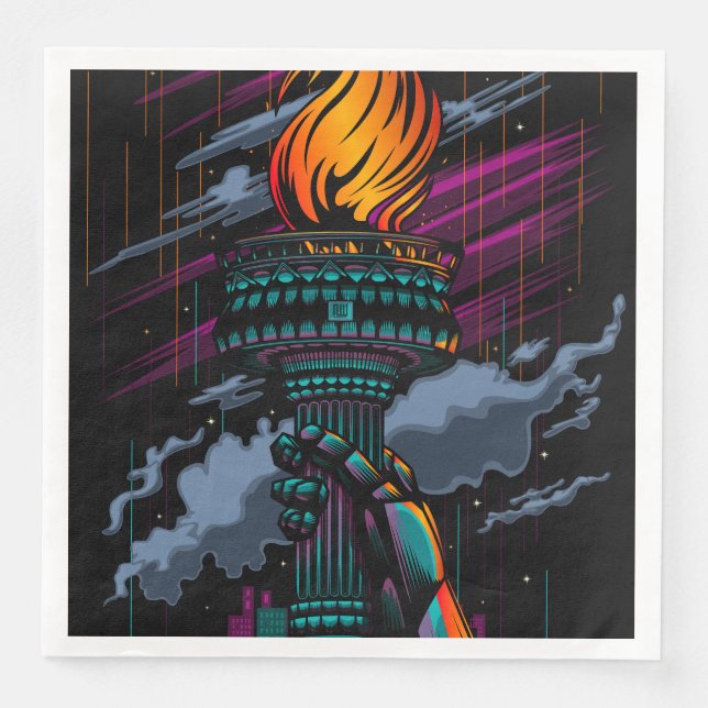 Guardanapo De Papel De Jantar Liberdade (Frente)