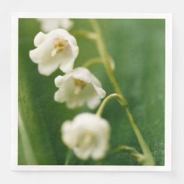 Guardanapo De Papel De Jantar Lily branca do vale (Convallaria majalis)