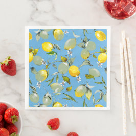 Guardanapo De Papel De Jantar Limões de aquarelas 27