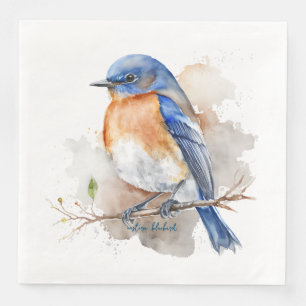 Guardanapo De Papel De Jantar Linda Cor Azul-Laranja-Laranja-Oriental
