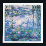 Guardanapo De Papel De Jantar Lírios d'água de Claude Monet<br><div class="desc">Lírios d'água de Claude Monet. Por favor,  visite minha loja para obter design mais interessante e mais opções de cores. => zazzle.com/iwheels*</div>