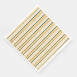 Guardanapo De Papel De Jantar Listras Modernas em Coral e Verde