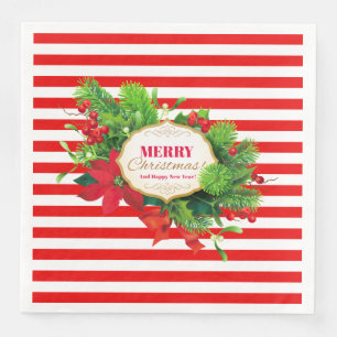 Guardanapo De Papel De Jantar Livro Vermelho de Natal - Papel Jante