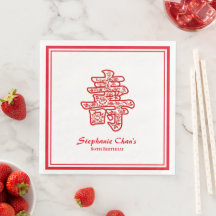 Longevidade Floral Vermelha Chinesa Aniversário de