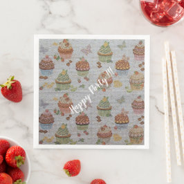 Guardanapo De Papel De Jantar Luxo Moderno Vintage Floral Rosa