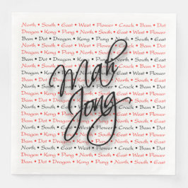 Guardanapo De Papel De Jantar Mah Jongg Paper Napkins