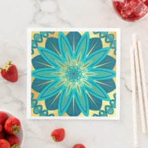Mandalas Flor de Ouro Azul