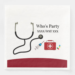 Guardanapo De Papel De Jantar Médico, Enfermeiro, Médico