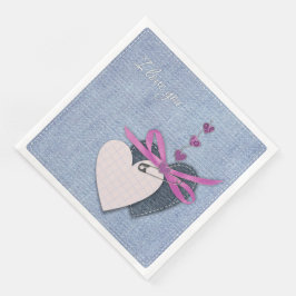 Guardanapo De Papel De Jantar Modern Vintage Floral Paper Janta Napkins
