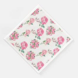 Guardanapo De Papel De Jantar Modern Vintage Floral Paper Janta Napkins