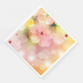 Guardanapo De Papel De Jantar Modern Vintage Floral Paper Janta Napkins