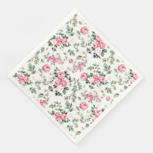 Guardanapo De Papel De Jantar Modern Vintage Floral Paper Janta Napkins