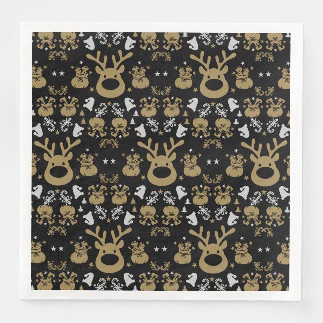 Guardanapo De Papel De Jantar Molho de Natal Elf (Frente)