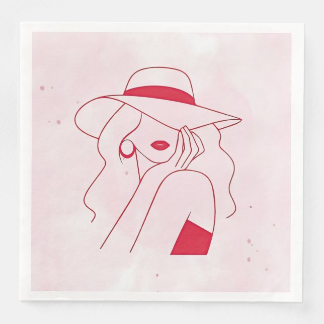 Guardanapo De Papel De Jantar Mulher (Frente)