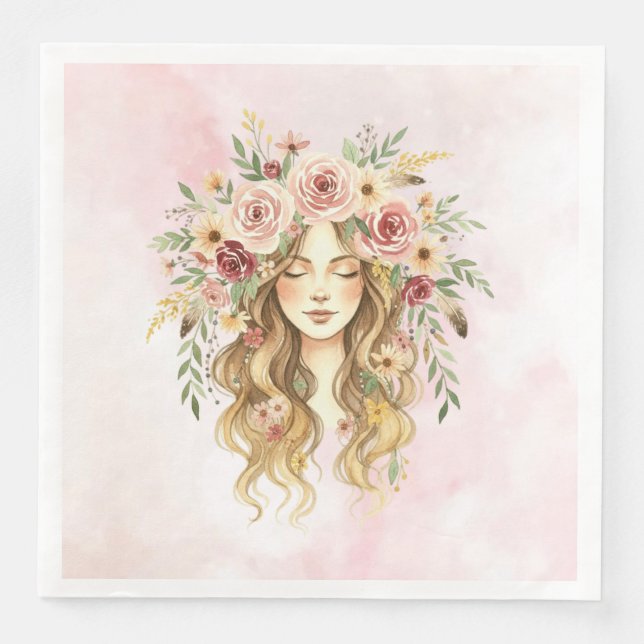 Guardanapo De Papel De Jantar Mulher (Frente)