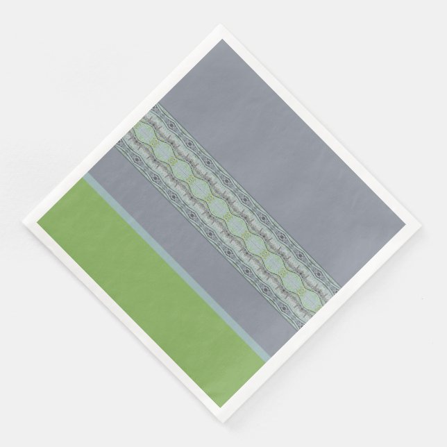 Guardanapo De Papel De Jantar Na moda Impressão com verde (Canto)