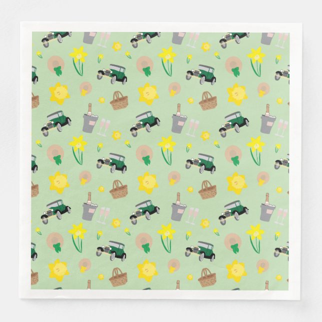 Guardanapo De Papel De Jantar Nantucket Daffodil Weekend Paper Napkins (Frente)