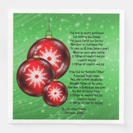 Guardanapo De Papel De Jantar Natal Carol Lyrics God Rest - Cavalheiros