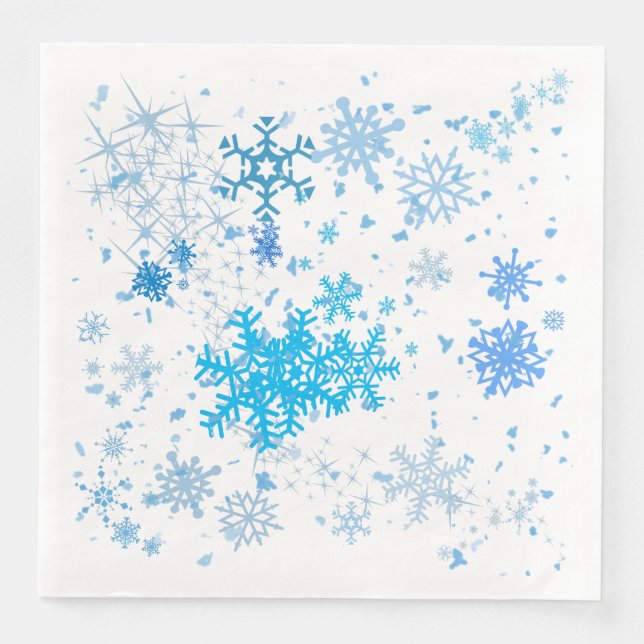 Guardanapo De Papel De Jantar Natal Snowfall (Frente)