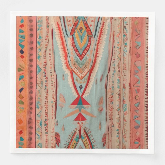 Guardanapo De Papel De Jantar Native America Pattern (Frente)