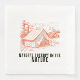 Guardanapo De Papel De Jantar Natural therapy in the nature 