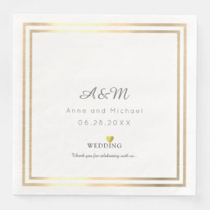 Guardanapo De Papel De Jantar nossa recepção de casamento
