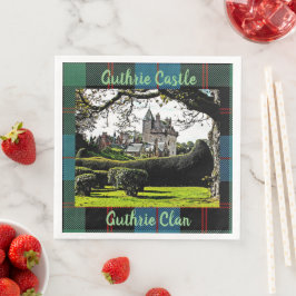 Guardanapo De Papel De Jantar O Castelo de Guthrie, da Escócia, e o Clã Napkins